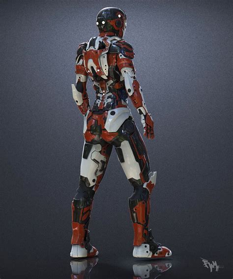 Nks Female Battlesuit Mk Iv By Richie Mason Roboticcyborg 3d