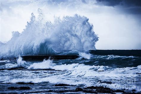 Stormy Ocean Waves Photograph By Anna Om