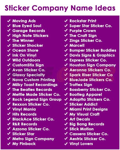 900 Sticker Company Name Ideas 2023 Name Guider