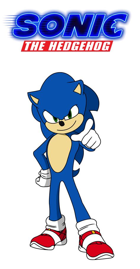Sonic The Hedgehog Movie Sonic Hd 2d Artwork By Hankstermanart On