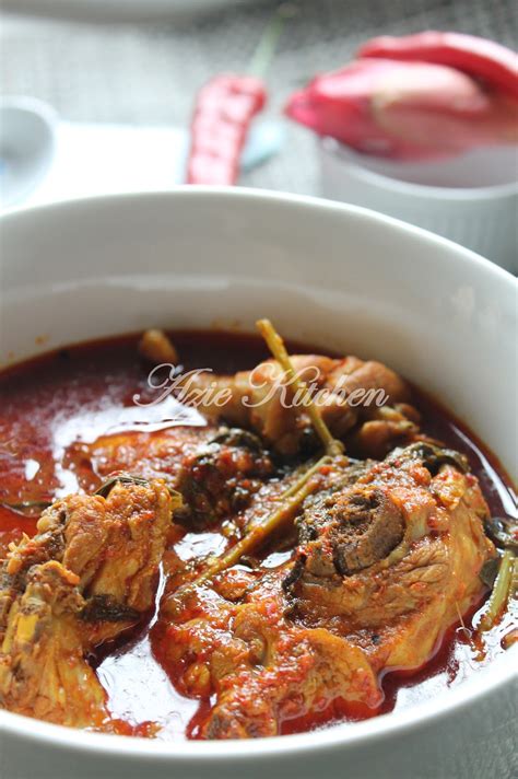 Asam pedas (indonesian and malay: Masak Asam Pedas Ayam - Azie Kitchen