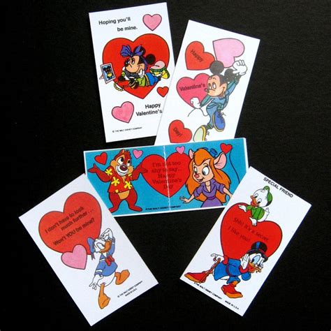 Vintage Childrens Valentine Cards Set Of 5 Walt Etsy Childrens