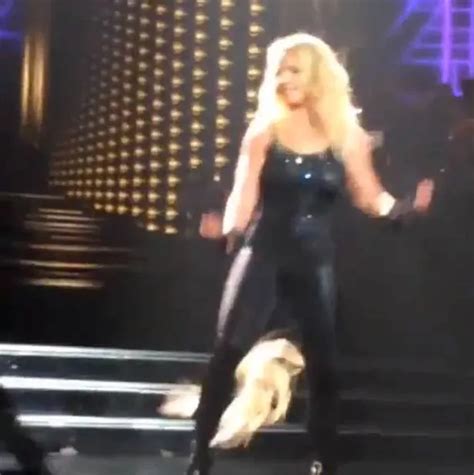 Watch The Moment Britney Spears Hair Extension Falls Out During Vegas