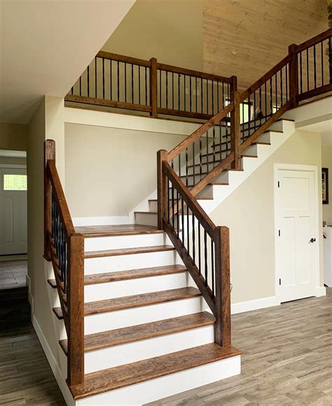 Whichever your railing requirements and preferred materials are, art metal will deliver. Wood Stair Treads, Risers, Railings - Enterprise Wood Products