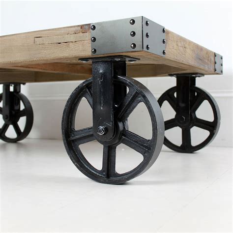 Get it as soon as mon, mar 22. Wheeled Coffee Table By Out There Interiors ...
