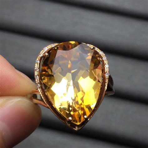 Besides finding good quality brands, you'll also get plenty of discounts when you. Fine Jewelry Real 18K Rose Gold AU750 Customized water drop Natural Citrine Gemstone Diamonds ...