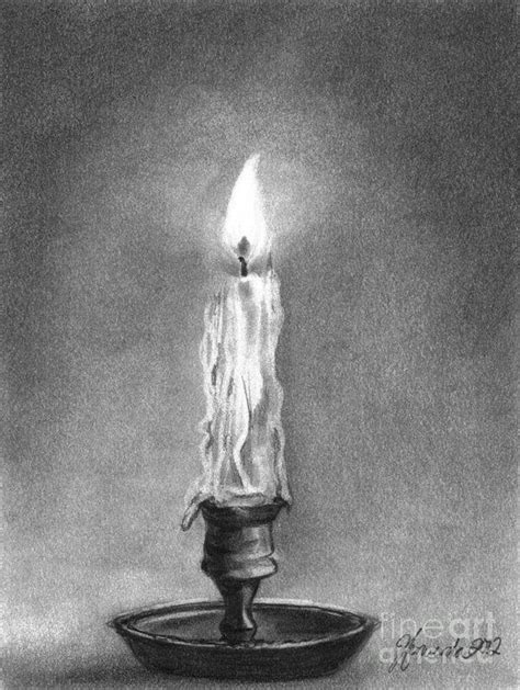 Shared Light Print By J Ferwerda Candle Art Candle Art Drawing