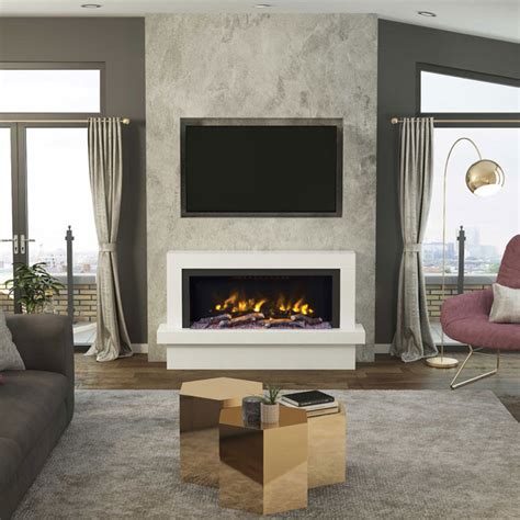 Son code postal est le18 4sl. Elgin & Hall 57" Impero Pryzm Electric Fireplace Suite / Call for Price 0116 2571516 ...