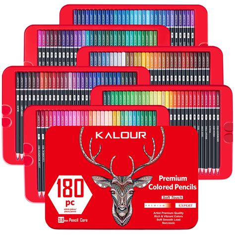 Kalour Premium Colored Pencils For Adults 180 Colors Of Set Artists