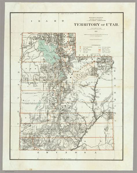 Territory Of Utah David Rumsey Historical Map Collection