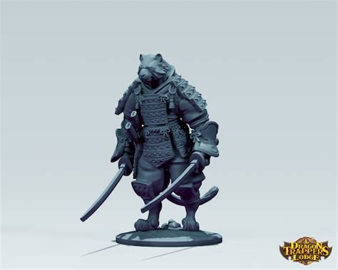 Tabaxi Samurai The Dragon Trappers Lodge Rogue Knight Etsy Uk