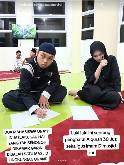 Viral Di Media Sosial Mahasiswa Unand Diduga Mesum Di Masjid Kampus