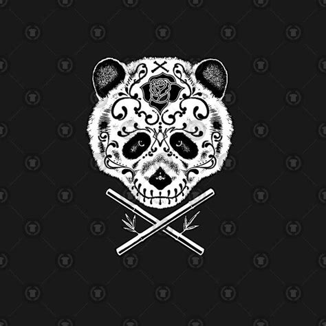 Panda De La Muerte By Barmalisirtb Tshirt Designs Panda Tshirt