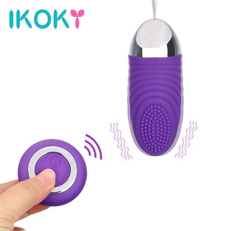 Ikoky Waterproof Bullet Vibrator With Remote Control 36 Mode Egg