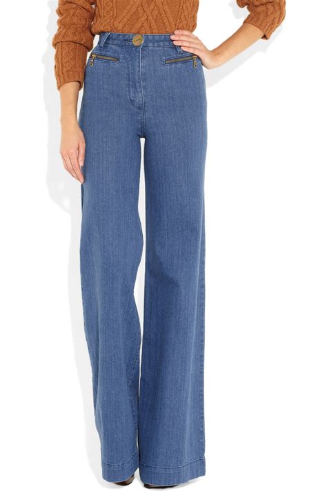 Lyst Lover High Rise Wide Leg Jeans In Blue