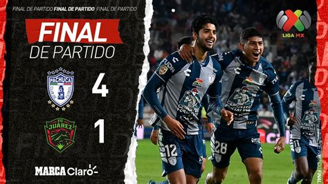 Resumen Final Pachuca 4 1 Juárez Jornada 3 Clausura 2023 Liga