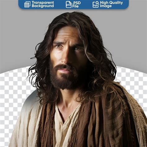 Premium Psd Close Up Depiction Of Jesus Christ Savior Of Humanity And The Essence Of