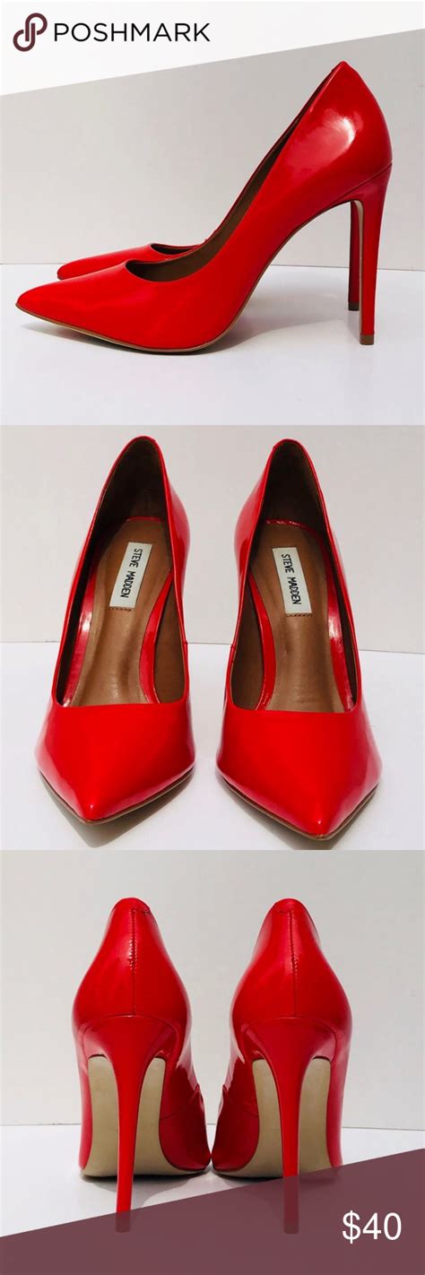 steve madden red heels nwot heels red heels steve madden shoes heels