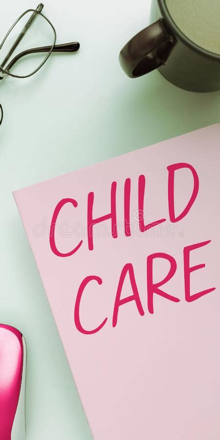 Sign Displaying Child Care Business Concept A Care Of Children