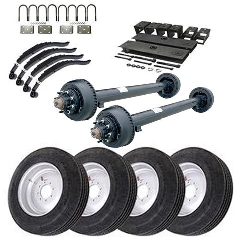 This Super Single 10k Tandem Axle Trailer Parts Kit Includes Our