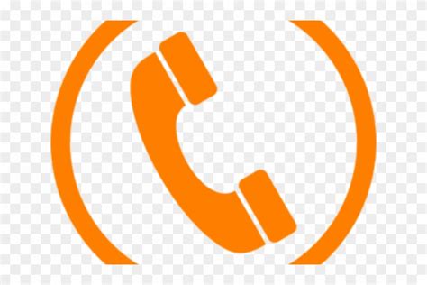 Phone Clipart Orange Vector Telephone Icon Free Transparent Png