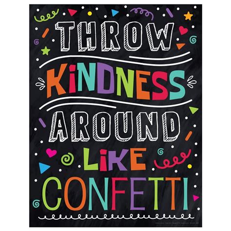 Throw Kindness Around Like Confetti Kindness Posters Pack Of 3 Positive Promotions