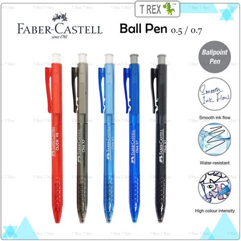 Faber Castell Ball Pen Click X5 05mm Click X7 07mm Click X Ball