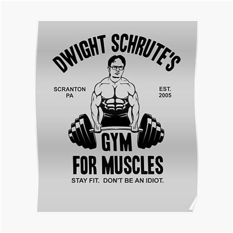 Weightlifting Gym Poster Fitness Dont Stop Powerlifting Wod Workout