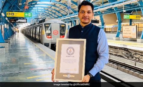 Delhi Metro Employee Sets Guinness World Record Covers 254 Stations In