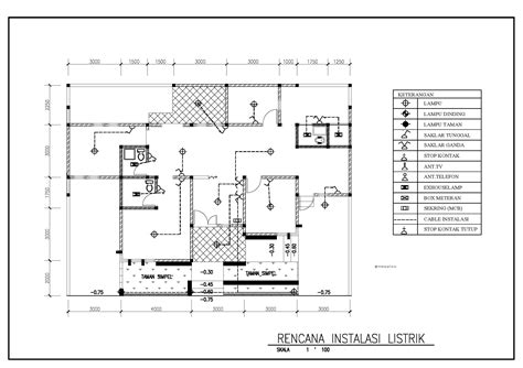 Contoh Gambar Instalasi Listrik Rumah Sederhana Bonus