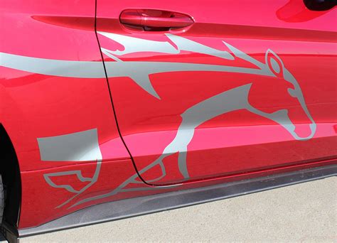 2015 2017 Ford Mustang Pony Steed Horse Outline Side Stripes Decal