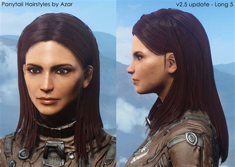 Ponytail Hairstyles By Azar V25a At Fallout 4 Nexus