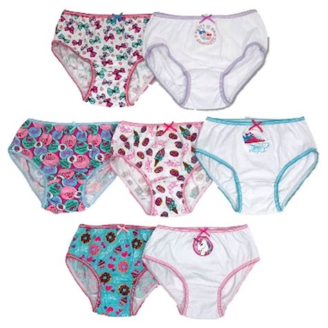 Girls Clothing Jojo Siwa Girls 7 Pc Cotton Underwear Brief Panties