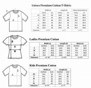 Tshirt Usa Europe Size Chart