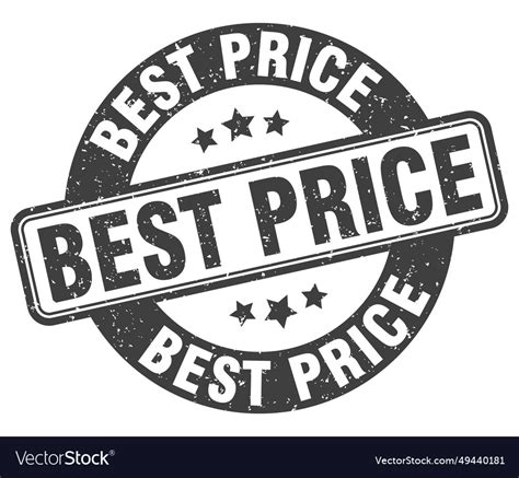 Best Price Stamp Best Price Label Round Grunge Vector Image