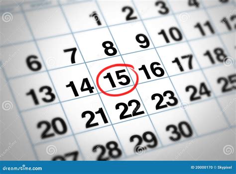 Important Date Stock Photo Image 20000170