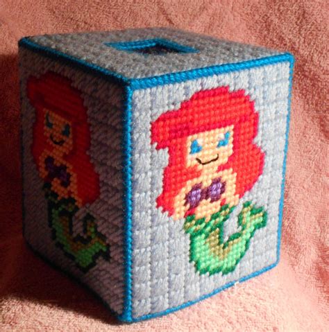 Mermaid 1 Tissue Box Cover Plastic Canvas Pattern Etsy