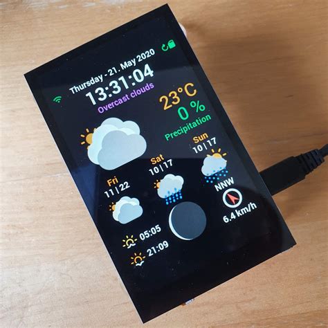 Github Lovebootcaptain Weatherpi Tft A Weather Display For A Raspberry Pi And A Tft Display