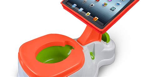 Ipotty Combines Childs Potty With Ipad Holder But It Doesnt Sit