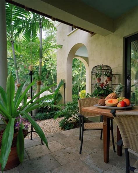 Tropical Garden And Pool Area In A Miami Residence Tropical Patio Miami By Orlando