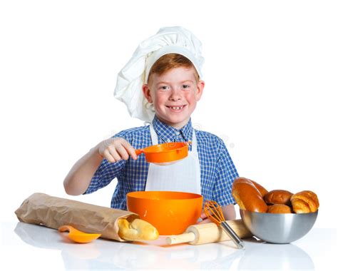 Little Baker Boy Stock Photo Image Of Breaking Healthy 63855480