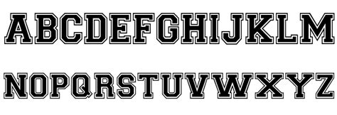 Collegiateheavyoutline Medium Font