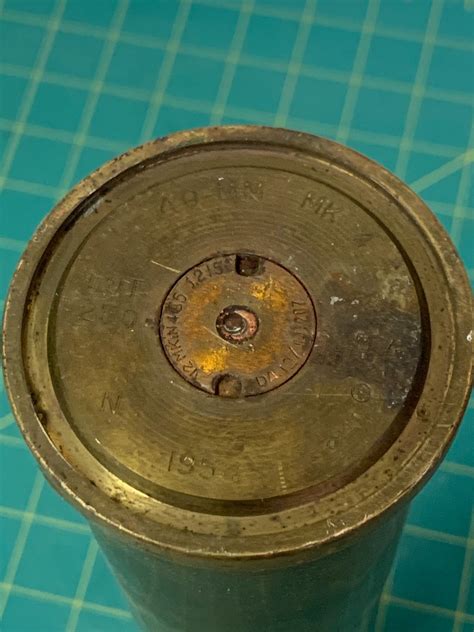 Large Brass Shell Casing 1954