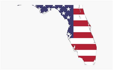 Transparent Us Flag Png Florida State With American Flag Free