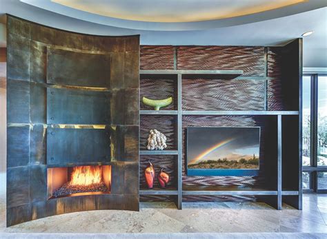 Because they are flueless, they produce no soot, ashes or smoke, so you won't have to worry about. The entire fireplace wall adds texture and style to this minimalist setting | Fireplace wall ...