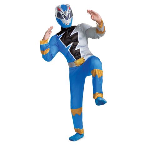 Buy Kids Power Rangers Dino Fury Blue Ranger Costume Online At