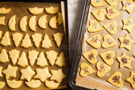 Freshly Baked Homemade Christmas Cookies Stock Photo Image Of