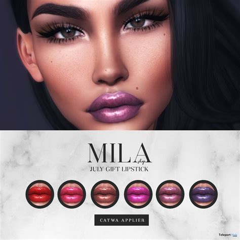 Lipsticks Pack For Catwa Head July 2018 Group T By Mila Poses