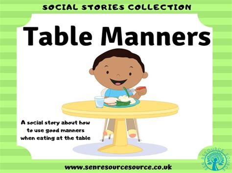 Table Manners Printable