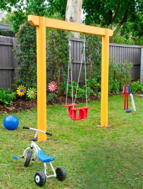 10 Diy Wooden Swing Set Plans Swing Set Diy Wooden Swing Set Plans